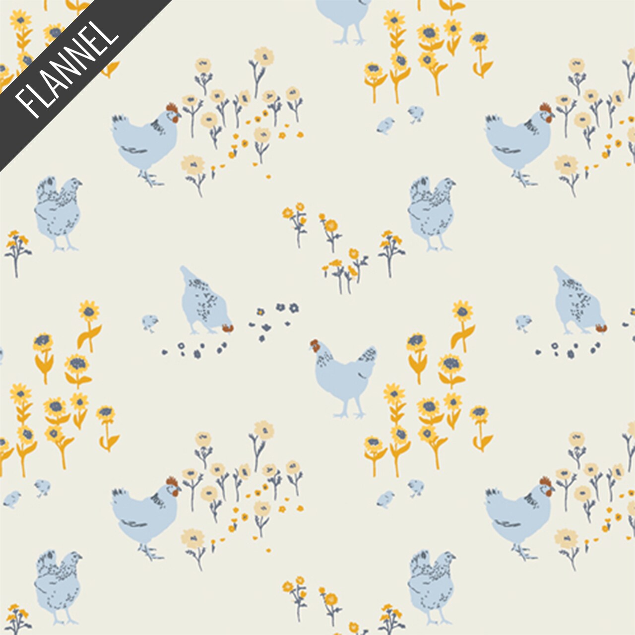 Hens and Chicks Flannel in Potager (f33406a) | Art Gallery Flannel | AGF Studio | Art Gallery